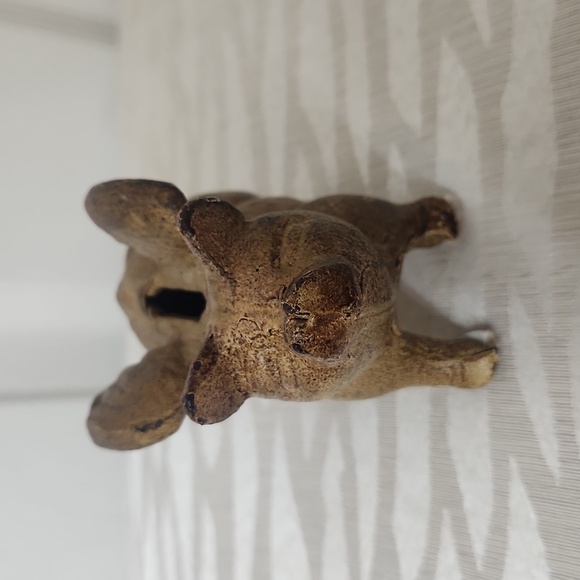 Cast Iron, Piggy Bank Weight, Brown, Bronze, Paper weight. - Picture 6 of 13